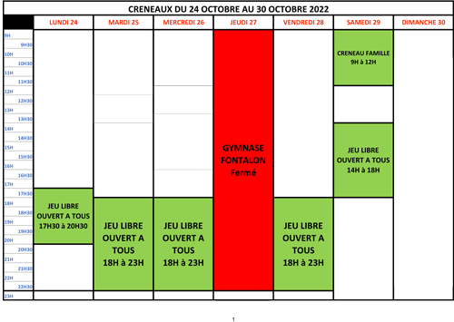 CRENEAUX semaine du 24 30 O