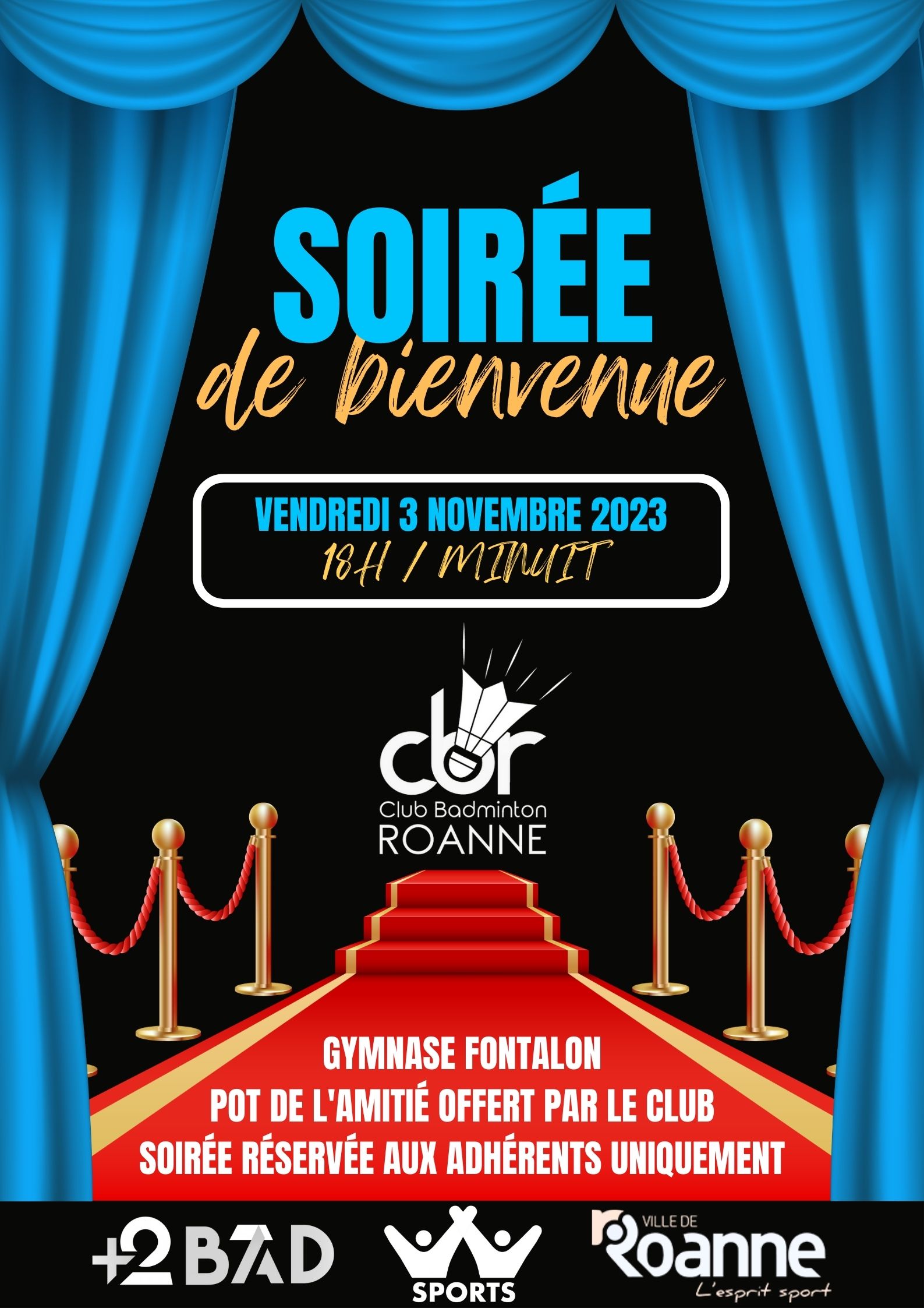 SOIREE DE BIENVENUE